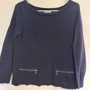 Nautica Navy Boat Neck Sweater - S